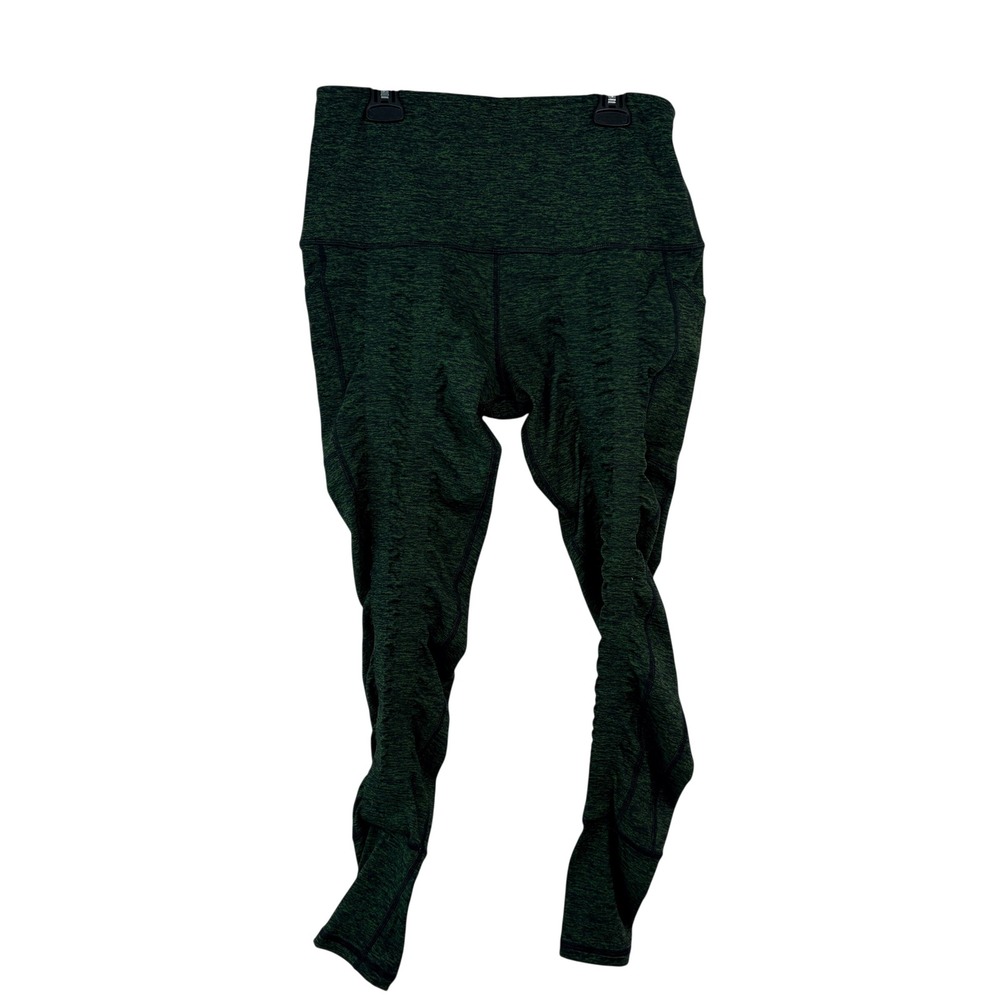 Sweetflexx High Rise Front Resistance Leggings 10 NEW Green Heather